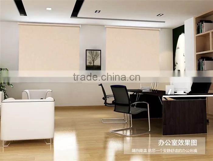 China supplier pvc built-in window shutter with leaves pattern