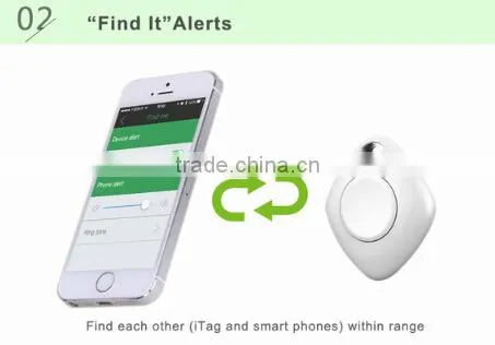2015 Top Selling small lovely bluetooth 4.0 smart finder key finder for IOS and android smartphone