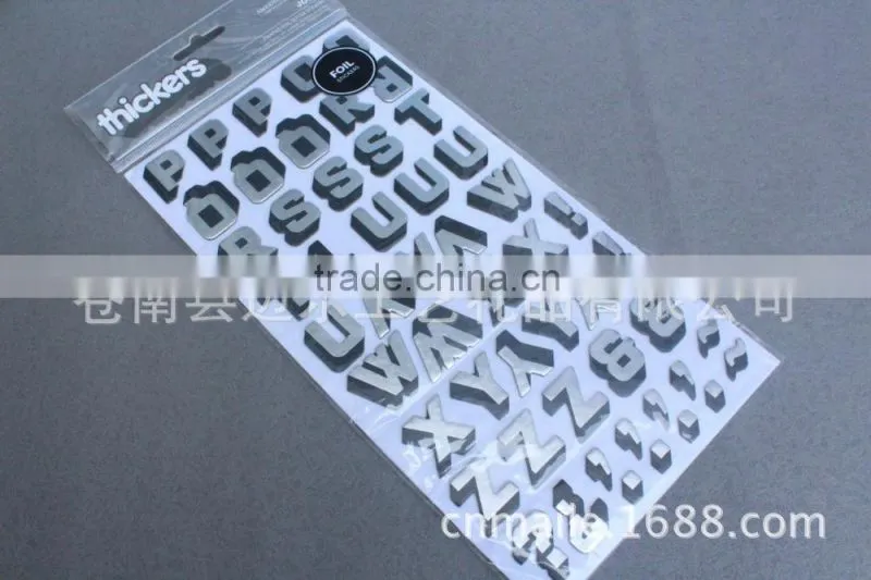PVC Transparent glitter sticker