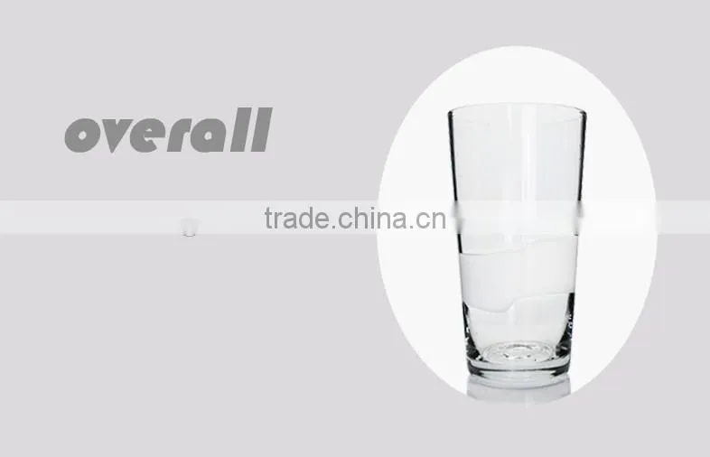 600ml Manufactury customized clear milk glass cup
