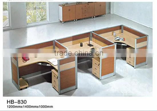 Office furniture suitable for 3 person office workstation/office furniture