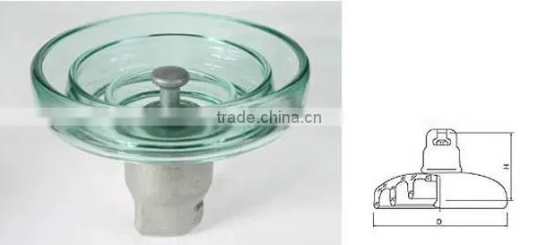 Wenzhou Yika IEC Toughened Glass Type Insulators U530B Glass Insulators Wholesale