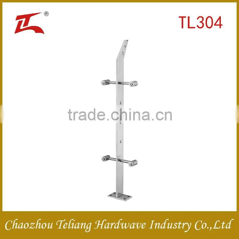 Newly single outdoor aluminum glass balustrade/Stainless steel railing systems