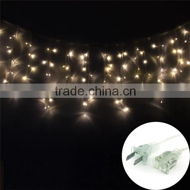 100 LED Icicle Ice Bar Lamp Shimmering Fairy Lights 8 Light Mode for Wedding Christmas Party Holiday