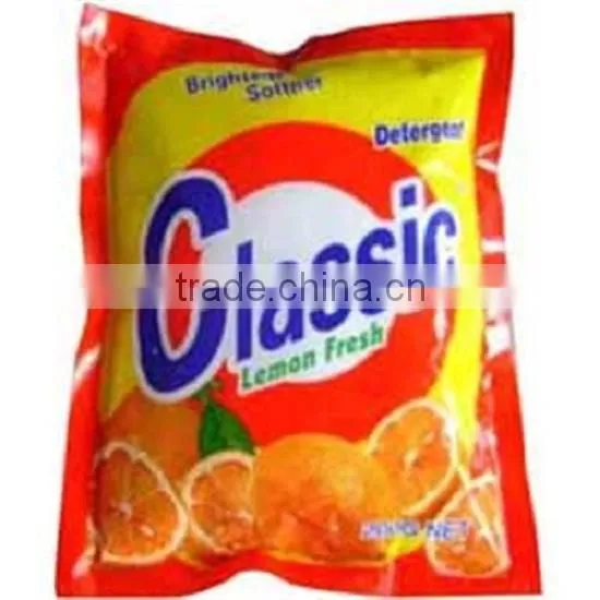 customized colorful detergent powder plastic bags