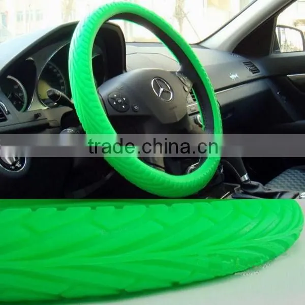 2014 hot selling anti-slip silicone car covers for steering wheel ,silicone steering wheel cover