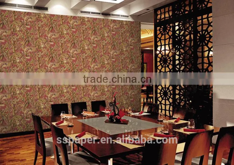 2016 New Fashion chinese wood finish wallpaper