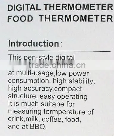 9216 BAKEST Dringk coffee milk stainless steel Digital Electronic thermometer Hygrometer with probe