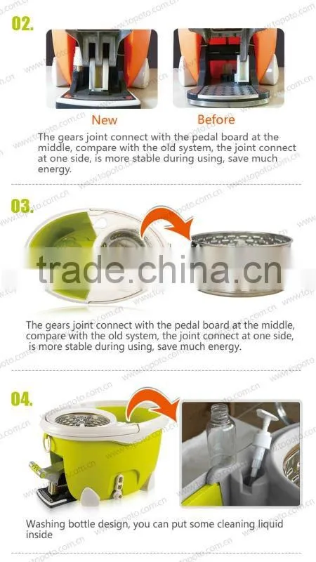 good quality mop topoto mop double bucket spin mop P3