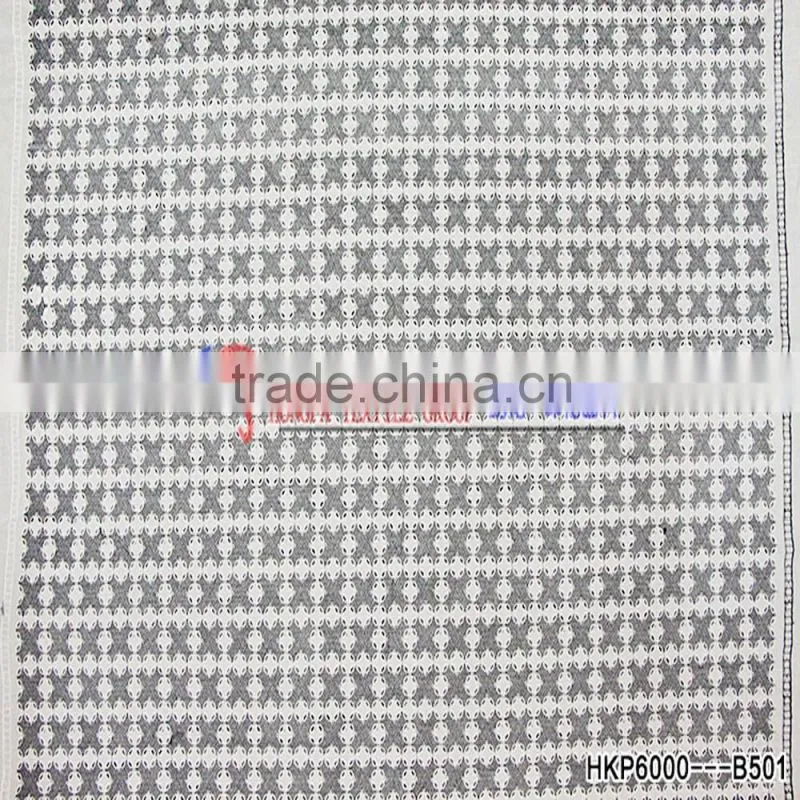 China Factory 100% Cotton Fabric Polyester Yarn Unique Geometric Design Lace Fabric For Window Curtain/Sofa Fabric