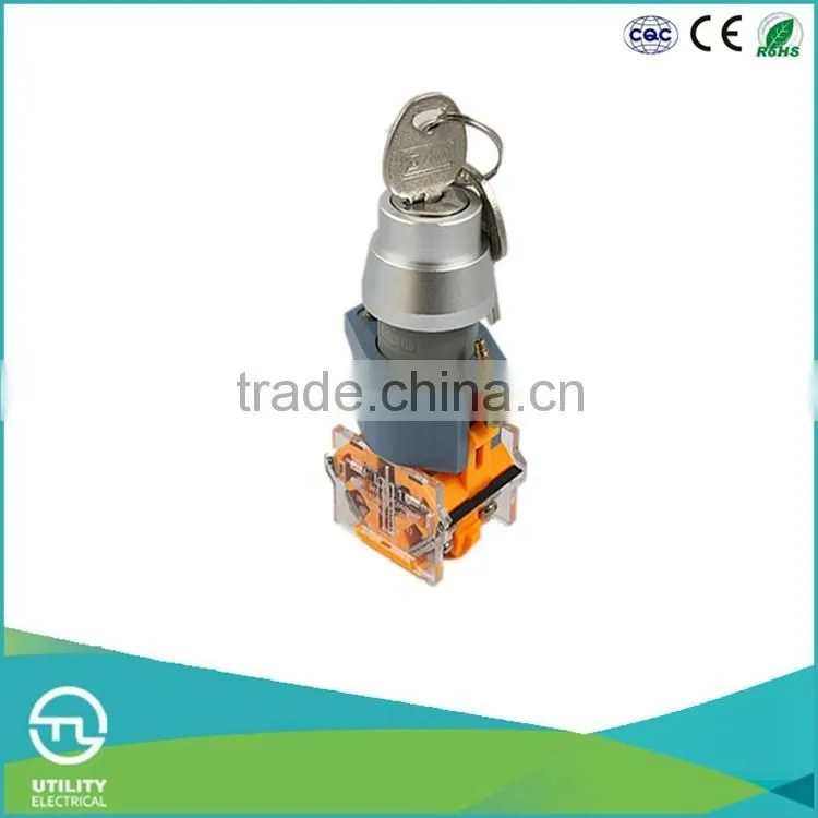 UTL Products Imported From China Key Turning Stainless Steel Emergency Push Button Switch