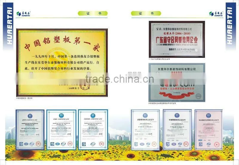 High Quality Color Coated Aluminum Panel