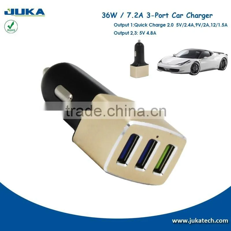 factory direct supply 4 usb car charger wholesale,smart car usb charger for iphone