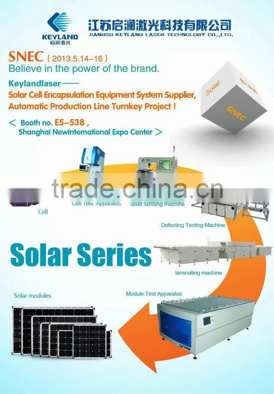 IPG Fiber PV Solar Cell laser cutting machine For Sale