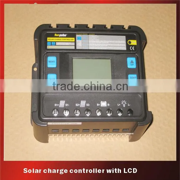 pwm 40amp solar battery charger with LED indicators with new design with load - ENS12/24-40D
