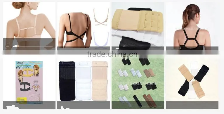 Elastic extension button back and elastic extension button bust two rows two hook bra adjust clasp