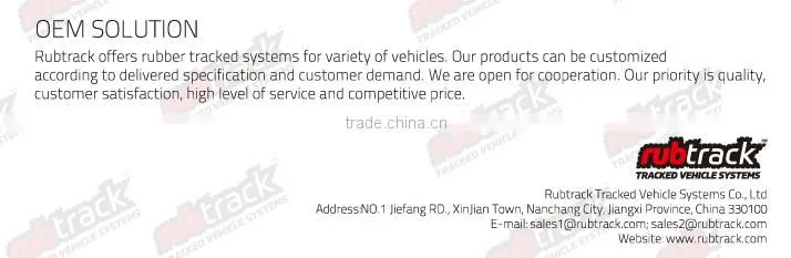 Manufacture rubber tracks for snowmobiles
