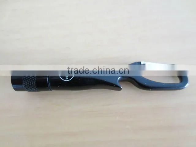 Aluminium mini carabiner LED Flashlight/Torch with rotating switch