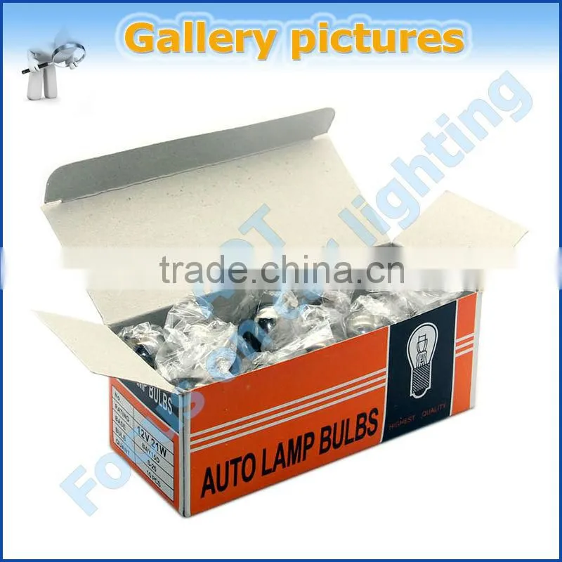 Sales promotion T10 T15 921 T20 7440 7443 S25 1156 1157 3156 3157 Chrome bulb amber color chromed silver bulb