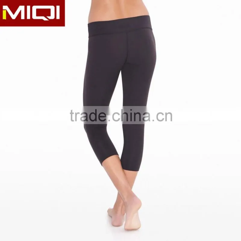 2016 custom sport apparel in premium SUPPLEX for women capris yoga pants