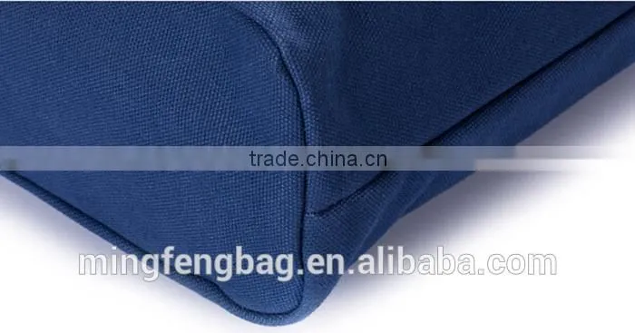 2015 Fahionable Canvas Tote and Shoulder Portable Large Eco Friendly Shopping Bag for Women