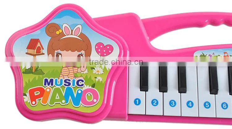 Lovely 22 keys electronic musical plastic toy piano