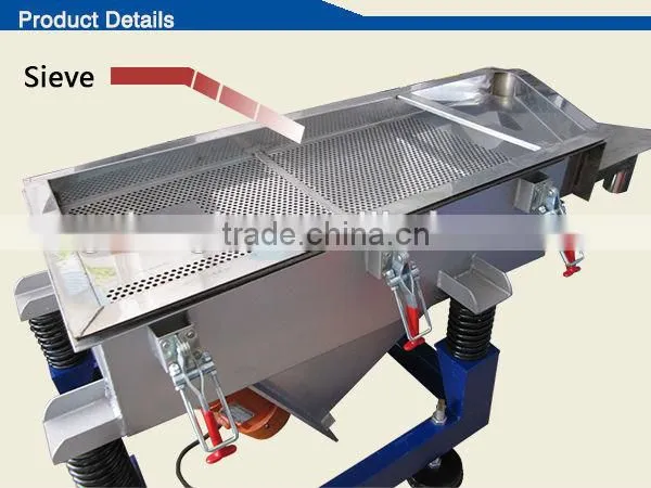 Granules square vibrating filter screen machine for sale