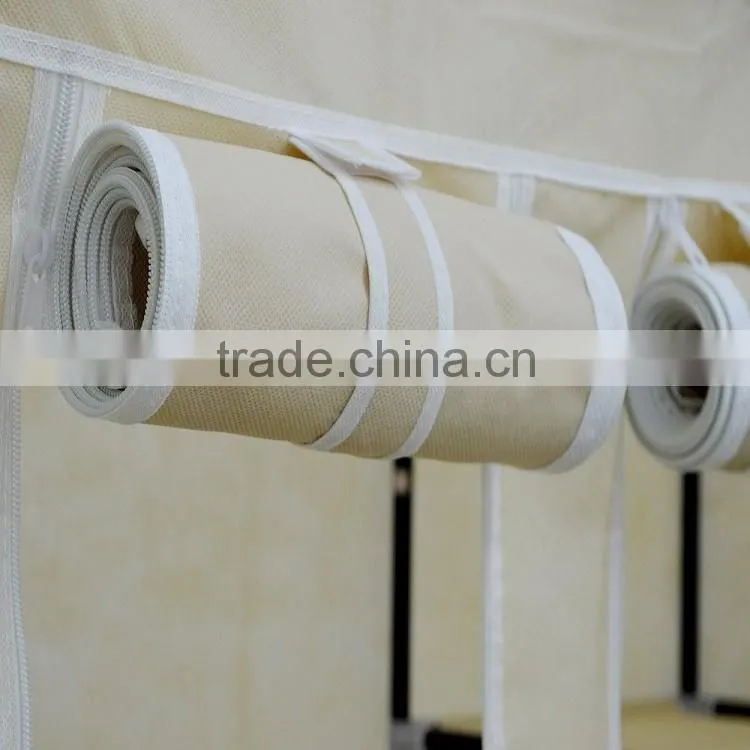 Non-woven portable folding fabric wardrobe