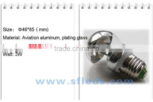 220V 3W E14/E27 Screw mouth reflective led shadowless operating lamp warm light