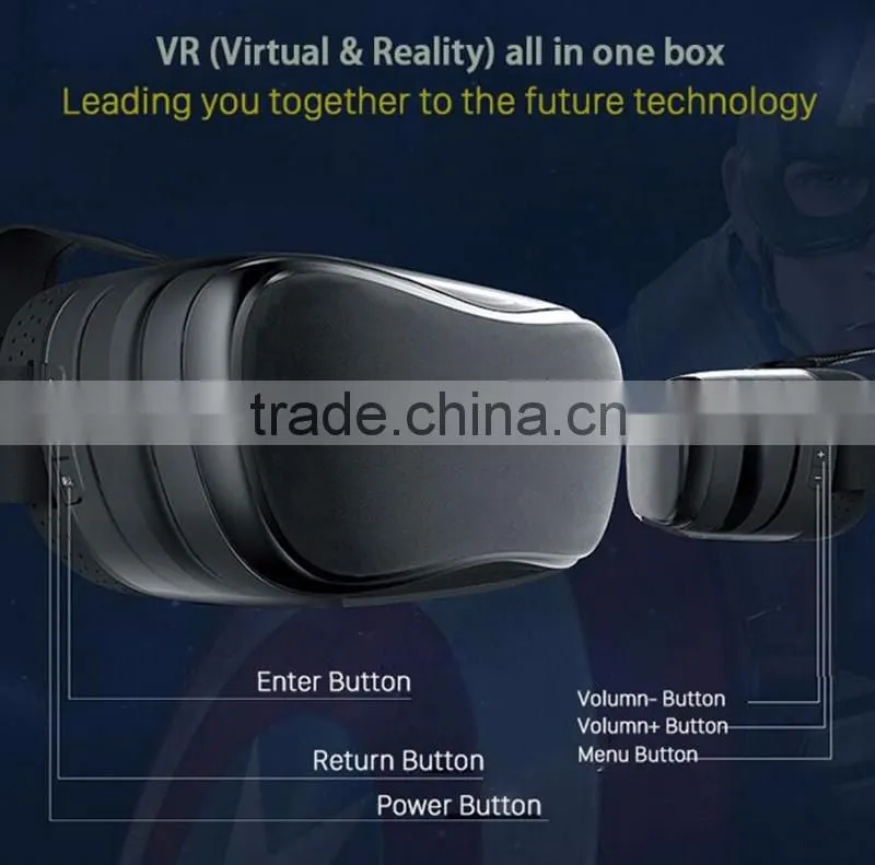 2016 Android 4.4 VR Headset VR Glasses Virtual Reality 3D Glasses Octa-core 1080P
