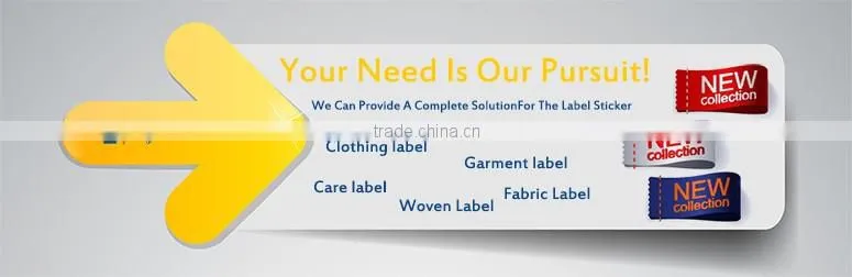 Custom heat transfer label,price garment tag,fashionable clothing size label