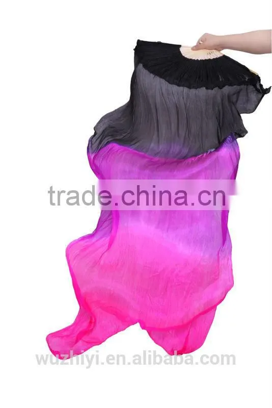 Silk Chinese Fan Dance Fans , Belly Dance Silk Fan , Hand Fans for Dance