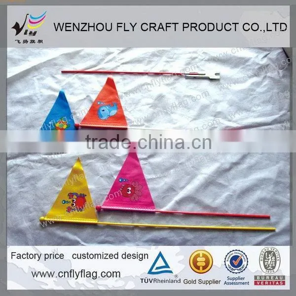 Fashionable useful plastic kids bike flag