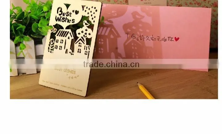 unfinished antique best selling wood card crafts