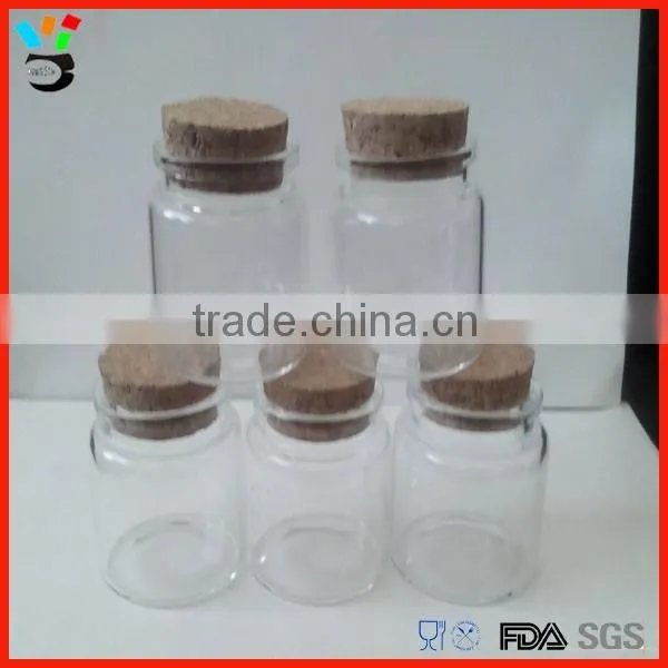 clear glass jar small 100ml glass bottle with cork