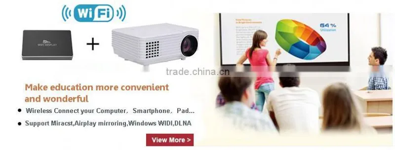 High Quliaty LED Projector Support 1080P for Education