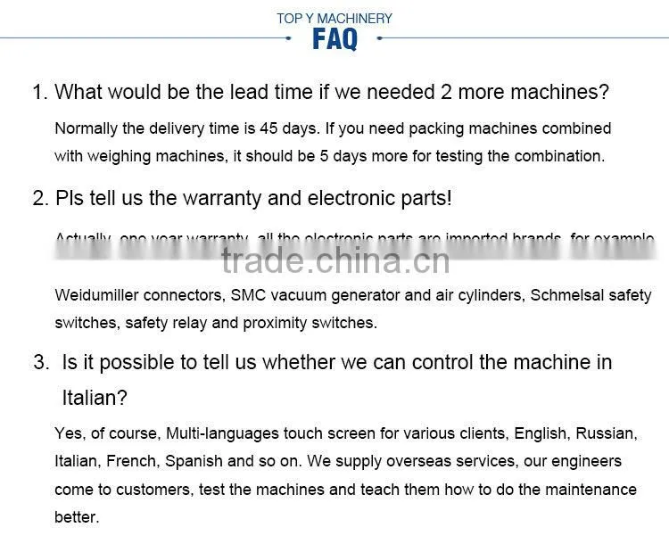 TOPY-VF1 transportation electro-magnetic vibratory/vibrating feeder for packaging line