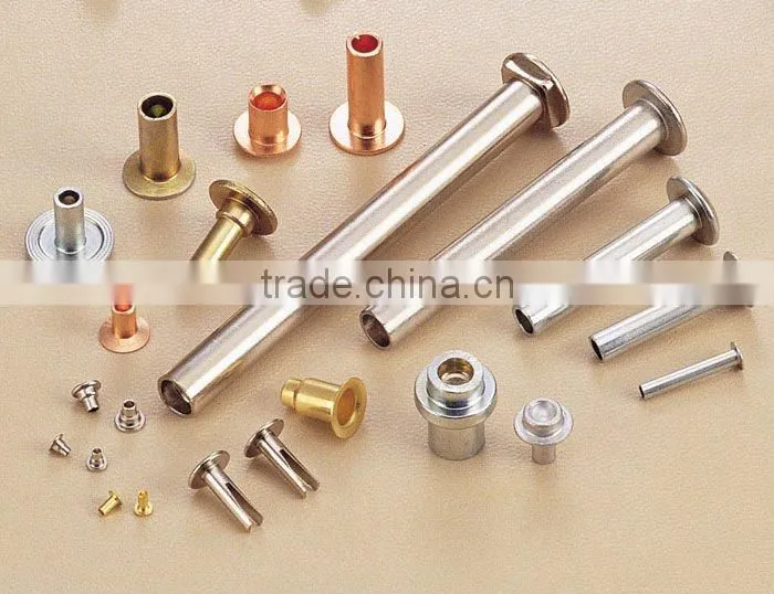 flat head semi tubular rivets
