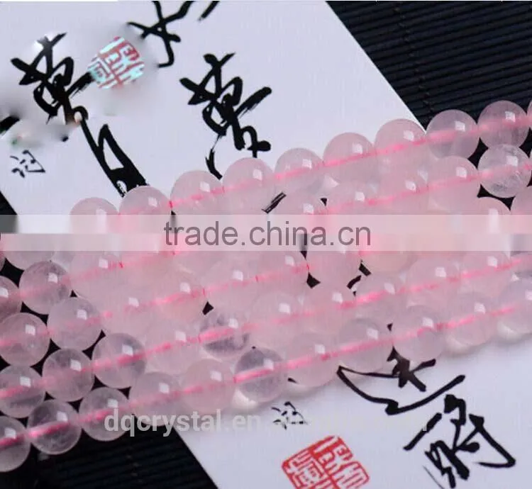 Natural charming rose quartz crystal beads bracelet wholesale
