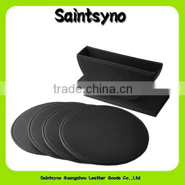 13002 Elegant and grace cup leather coaster