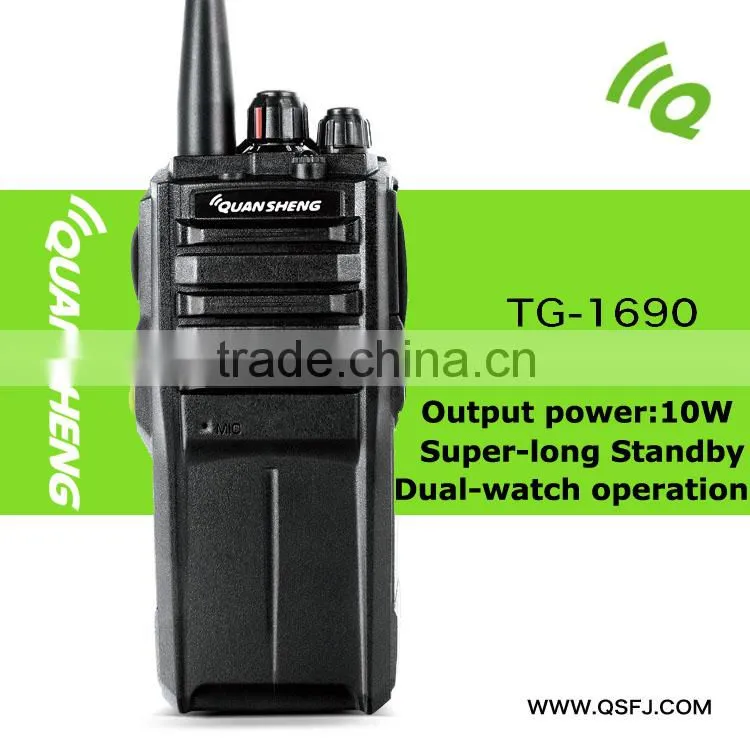 Handy long range woki toki 4000mAh big capacity 10w powerful walkie talkie