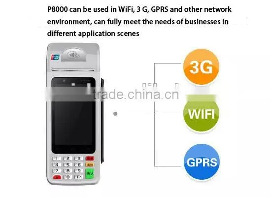 Mobile Payment POS Terminal with MSR,Camera,Printer,GPS,NFC