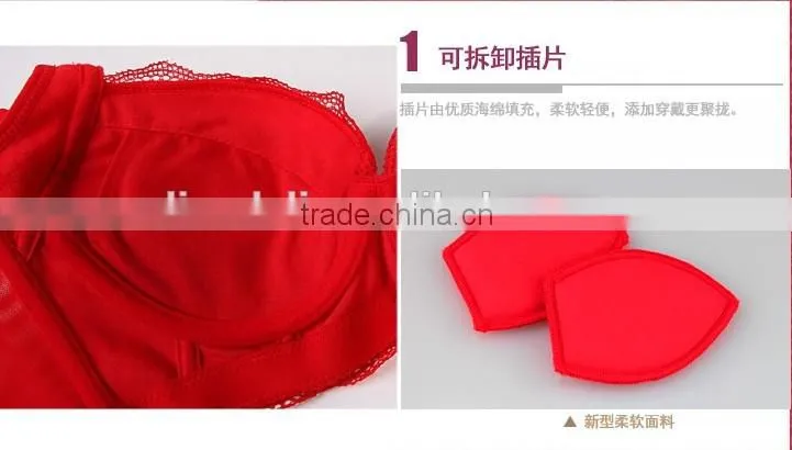 Hot sale red sexy ladies bra new design ,underwear