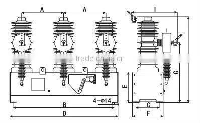 ZW32M-12 Series outdoor permanent magnet-type vacuum circuit breaker