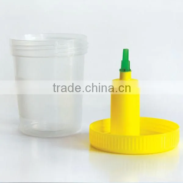 Sterile needle set for urine container