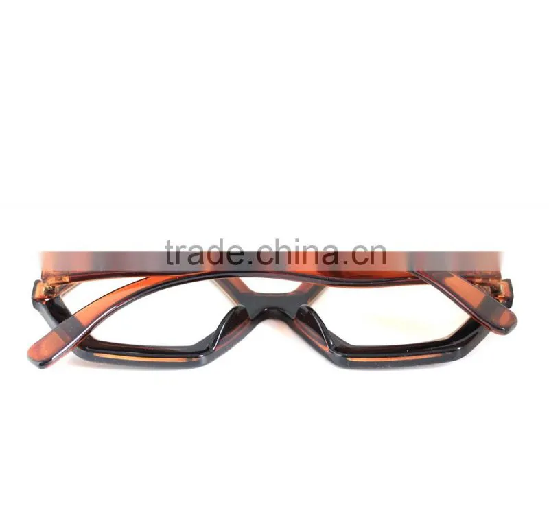 2015 promotion plastic quadrilateral sun glasses UV400 with diamond