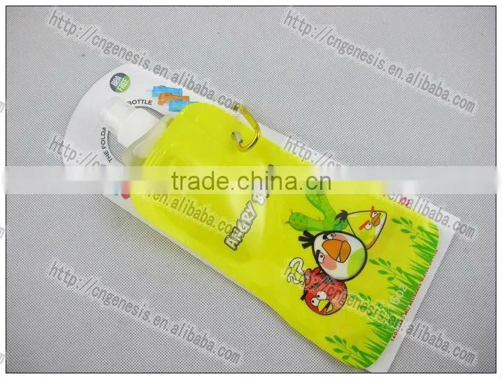 collapsible water bottle, collapse plastic bottle, foldable drinking bottle