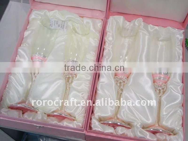 pewter gift wedding champagne glass