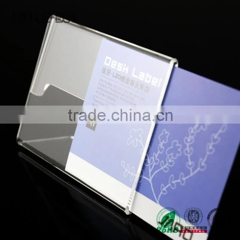 hot selling handmade clear a5 acrylic sign holder