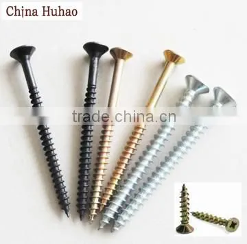 Furniture fasteners countersunk head zinc plated chipboard screw/wood screw